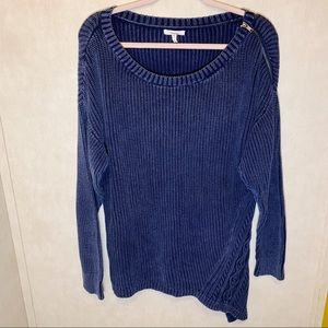 Maurice’s Washed Denim color sweater. Size L.